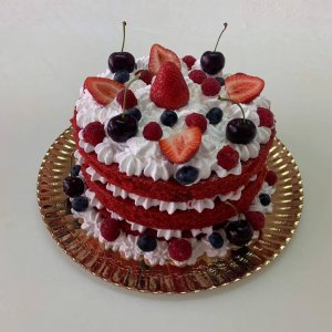 Naked Cake Com Frutos Vermelhos