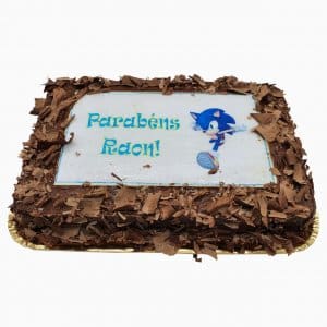 Bolo Do Sónic Com Raspas De Chocolate