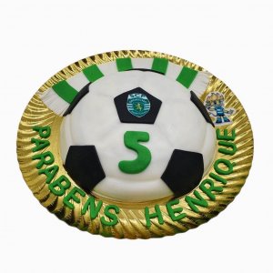 Bolo Em Formato Da Bola Do Sporting