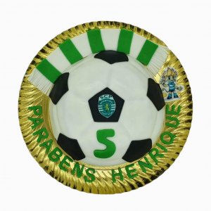 Bolo Em Formato Da Bola Do Sporting Com Entrega Em Casa