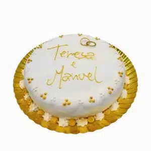 Bolo De Casamento Com Alianças