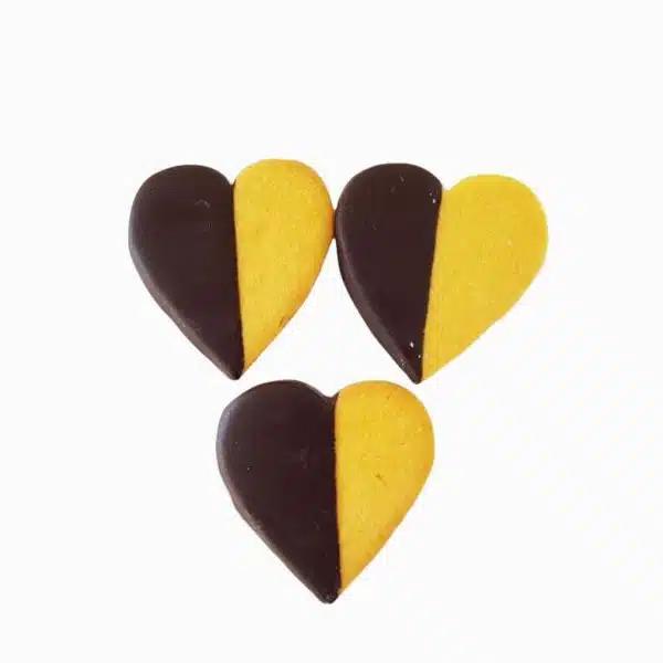 Bolachas De Chocolate Em Forma De Coração Hungaros De Chocolate