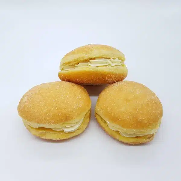 Bolas De Berlim De Chocolate Branco