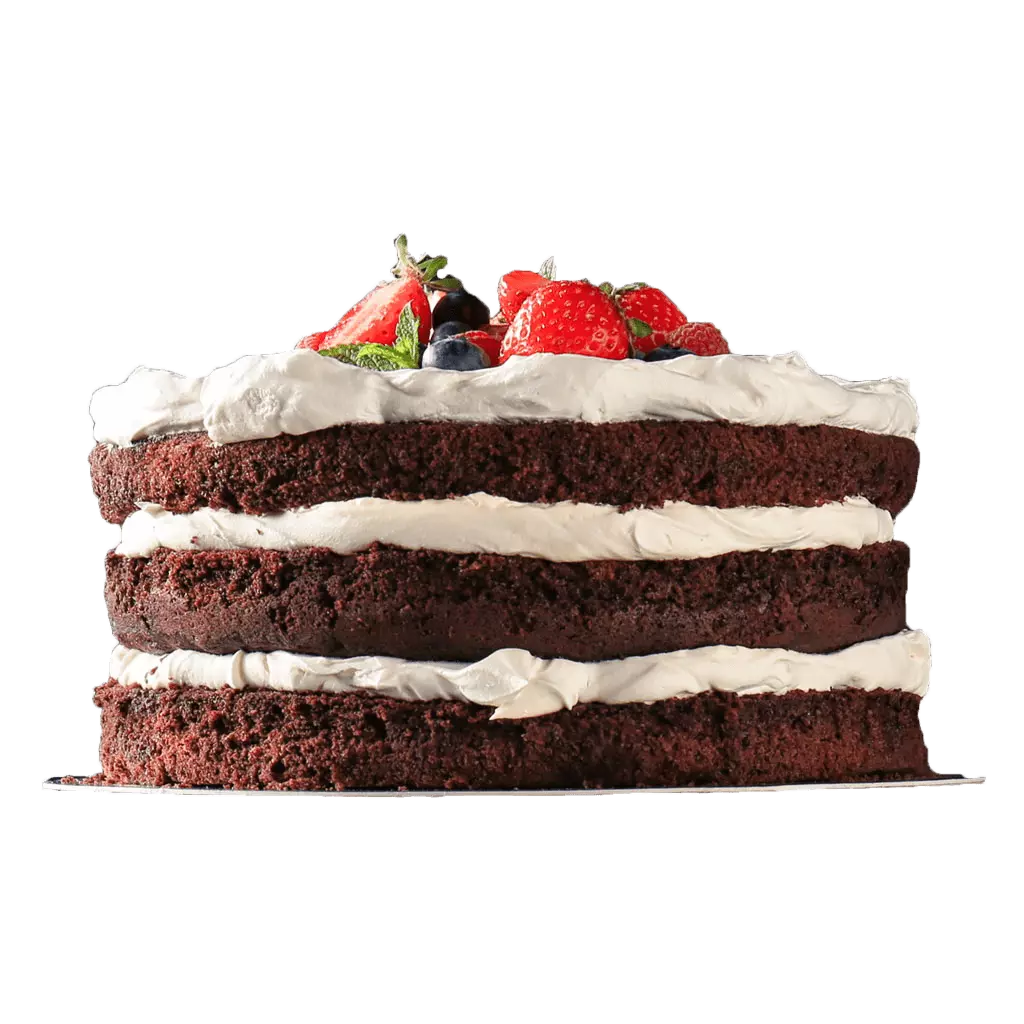 Naked De Chocolate E Chantilly Com Frutos Vermelhos