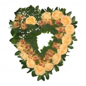 Coração De Flores Para Velório