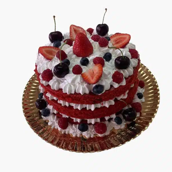 Naked Cake Com Frutos Vermelhos