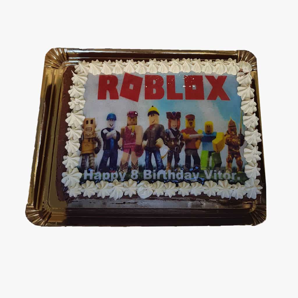 bolo roblox simples  Idéias de bolo de aniversário, Bolos de aniversário,  Festa