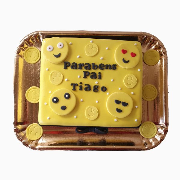 Bolo Emoji Amarelo