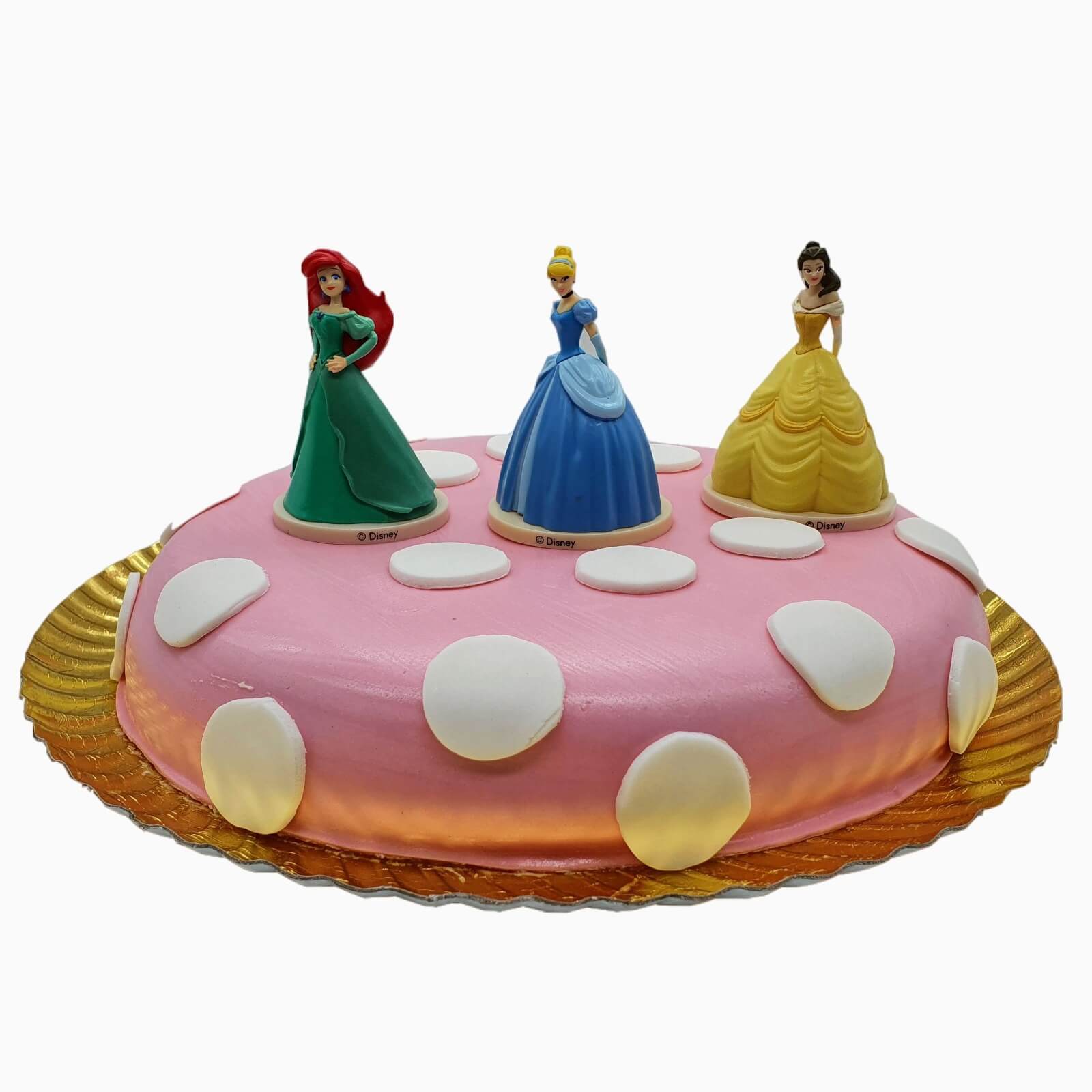 Bolo cor de rosa com princesas Disney™ - Entrega Grátis em 24h - ChefPanda