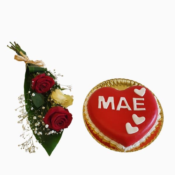 Bolo E Flores Para Mãe