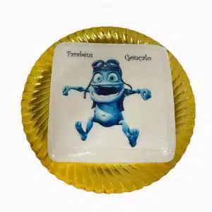 Bolo Quadrado Do Crazy Frog Com Entrega Grátis