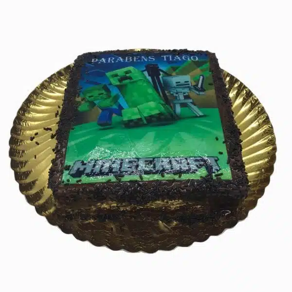 Bolo Do Minecraft Com Entrega Em Casa
