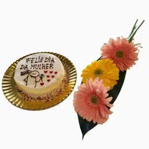 Pack De Flores E Bolo Para Mulher