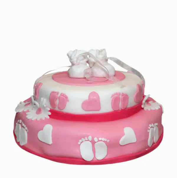 Bolo Para Chá De Bebé De Menina