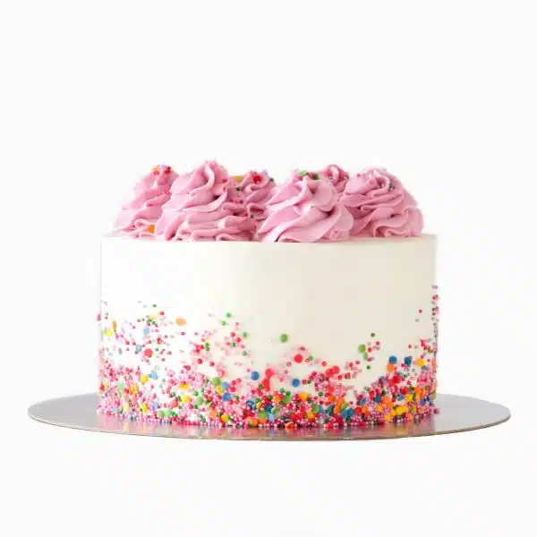 Bolo Cor De Rosa Para Menina