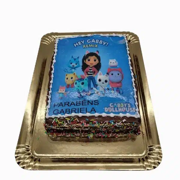 Bolo Da Gabby Dollhouse Para Criança