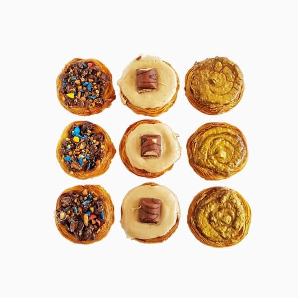 Conjunto De Pasteis De Nata Com Cobertura De Chocolate