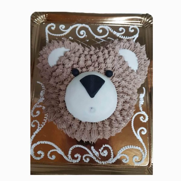 Bolo Em Forma De Cabeça De Urso
