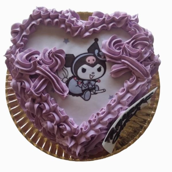 Bolo Da Kuromi Em Forma De Coração