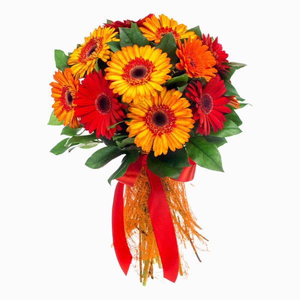 Bouquet De Gerberas Cor De Fogo