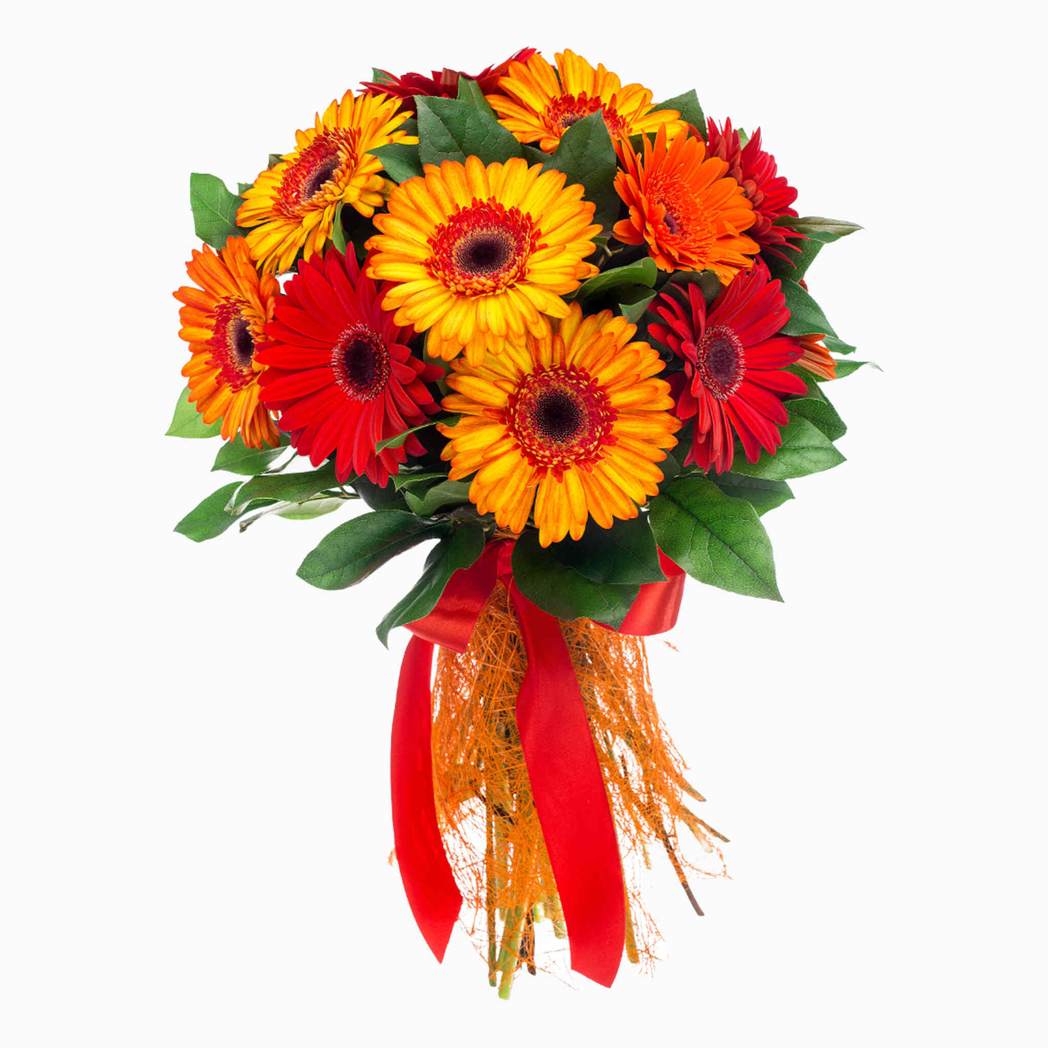 Bouquet De Gerberas Cor De Fogo