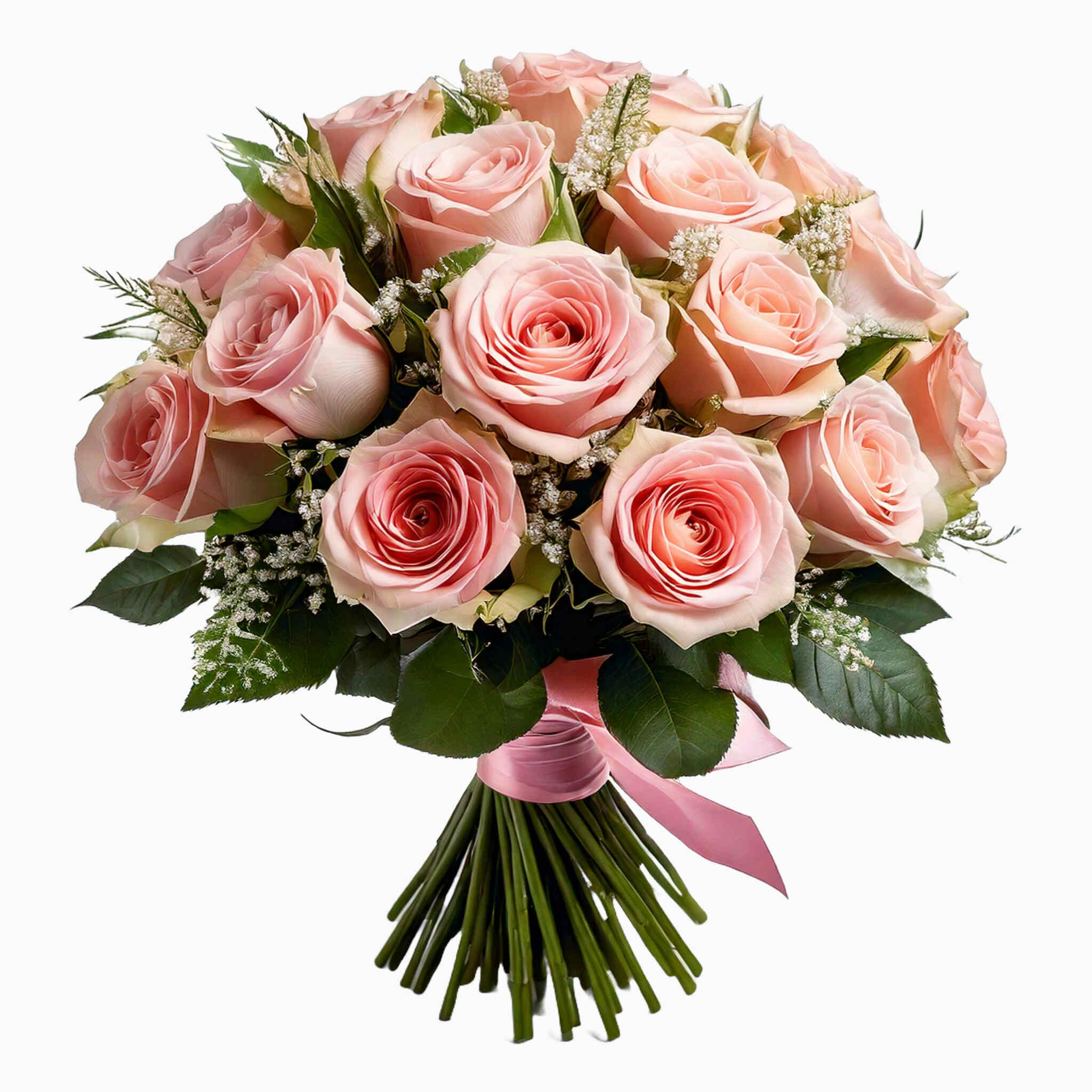 Bouquet De Rosas Cor De Rosa Lindo
