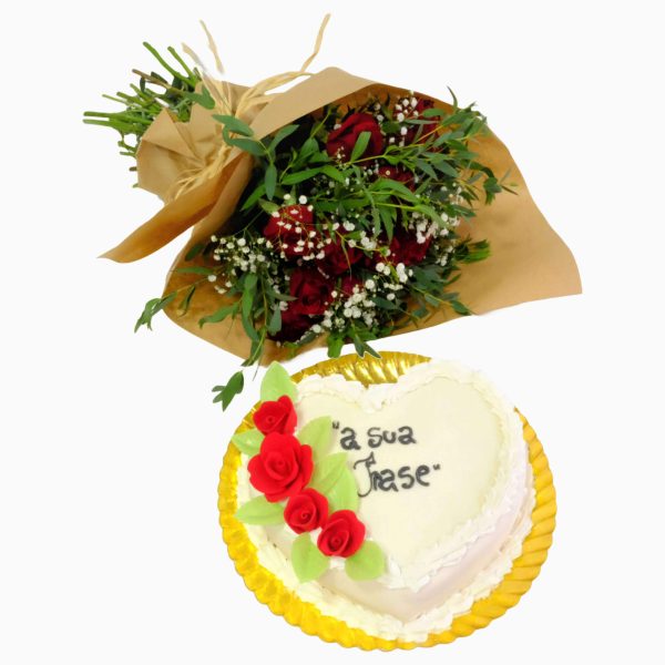 Conjunto De Bolo Com Flores Para Oferta