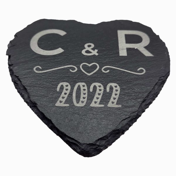 Coração De Ardósia Personalizado