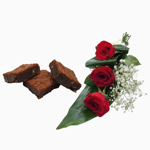 Pack De Brownies Com Flores