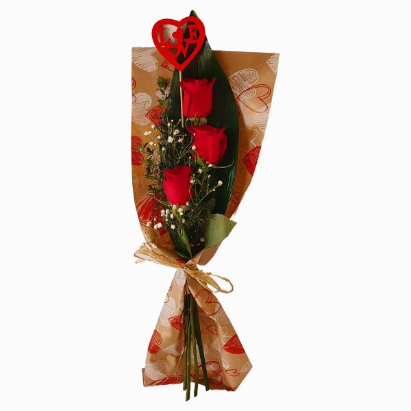 Ramo De Rosas Com Coração