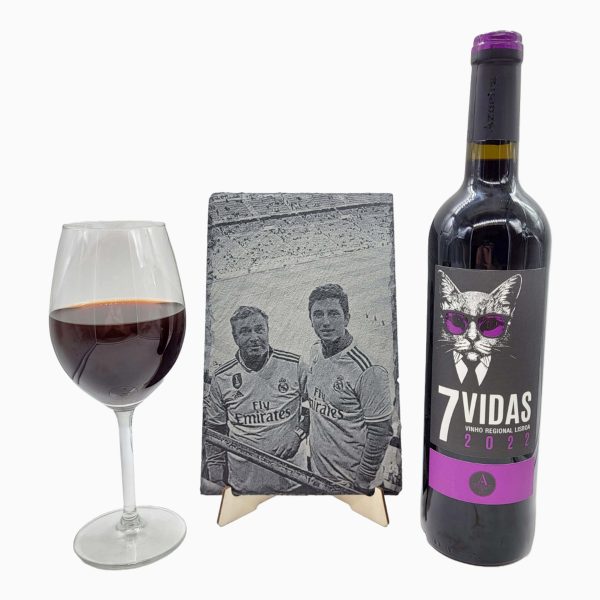 Imagem Principal Prenda Dia Do Pai Ardosia Personalizada E Vinho Tinto