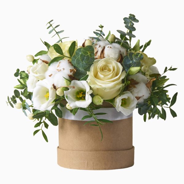 Caixa De Flores Brancas
