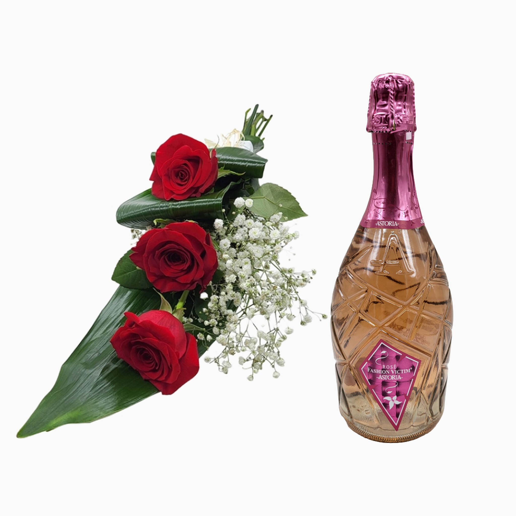 Prenda De Flores E Espumante Para Mulher