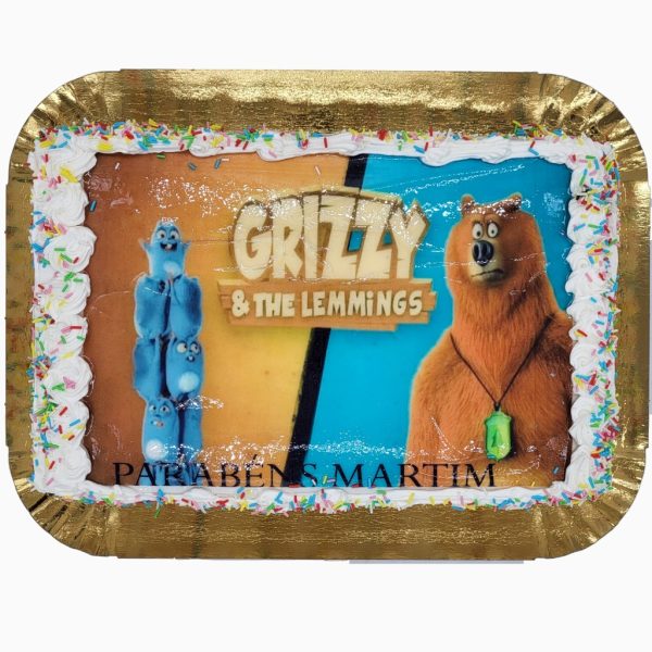 Bolo De Aniversário Do Grizzy