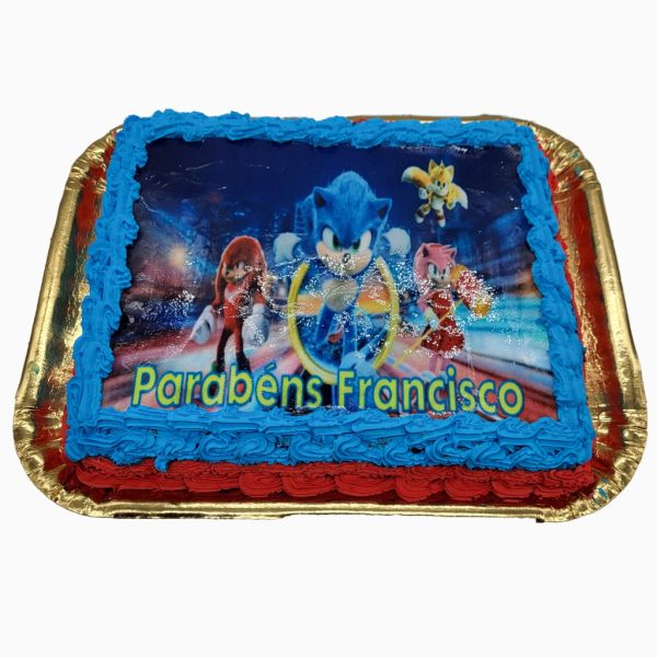 Bolo De Aniversário Do Sonic Com Entrega Ao Sábado