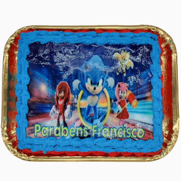 Bolo Do Sonic Com Entrega Ao Domingo