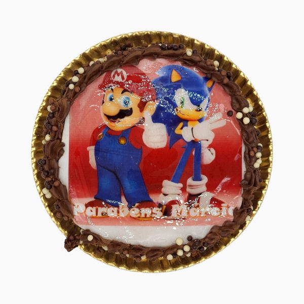 Bolo Do Sonic Com O Super Mário