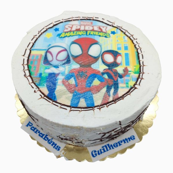 Bolo Do Homem Aranha E Os Amigos