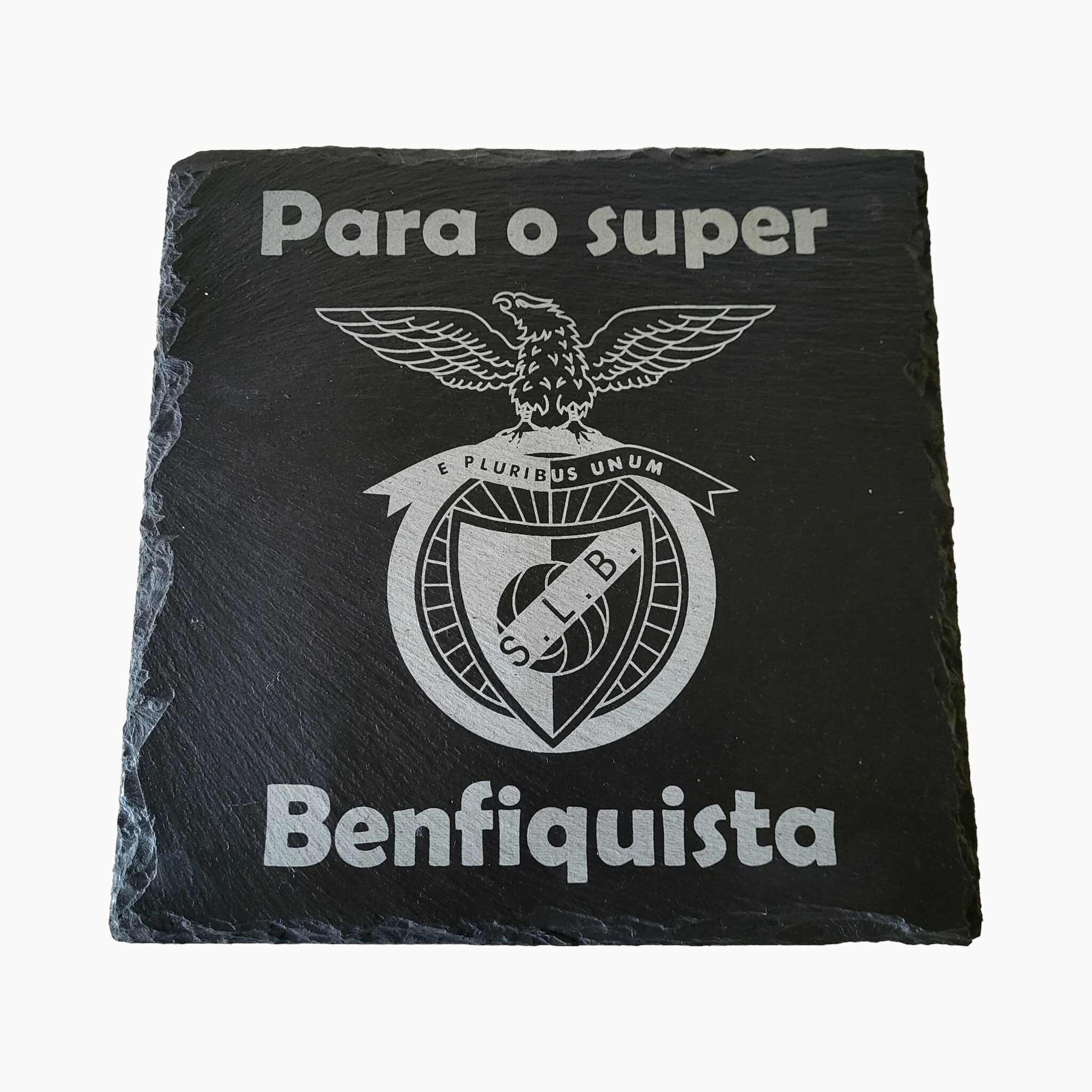 Ardósia Com Frase E Simbolo Do Benfica
