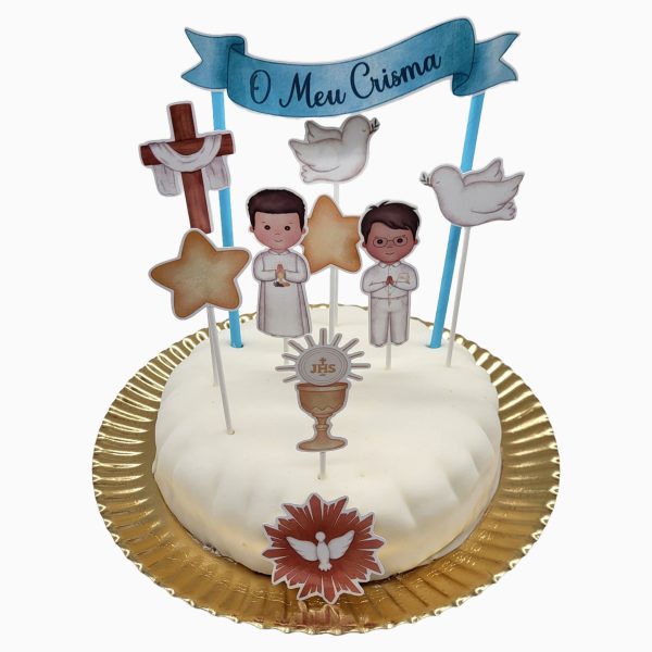 Bolo De Crisma Para Menino
